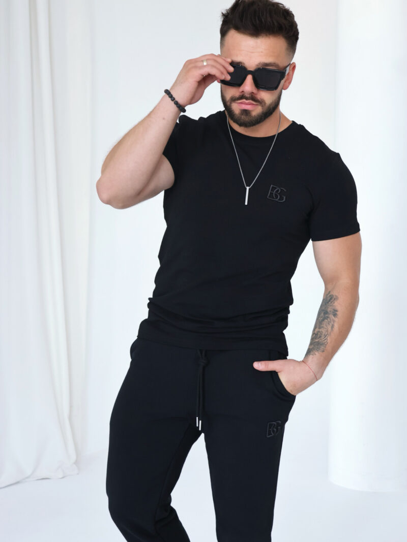 T-SHIRT MĘSKI BG BOND | CZARNY