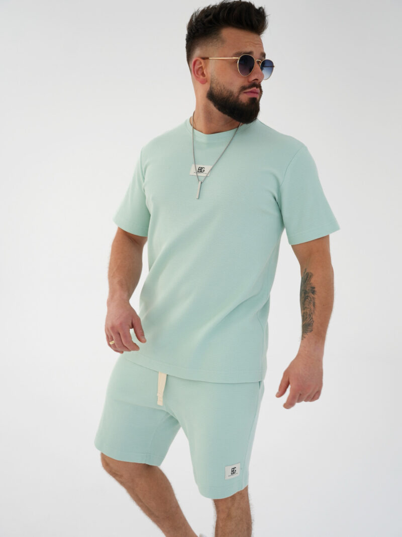 T-SHIRT MĘSKI BG BREEZE | MIĘTA