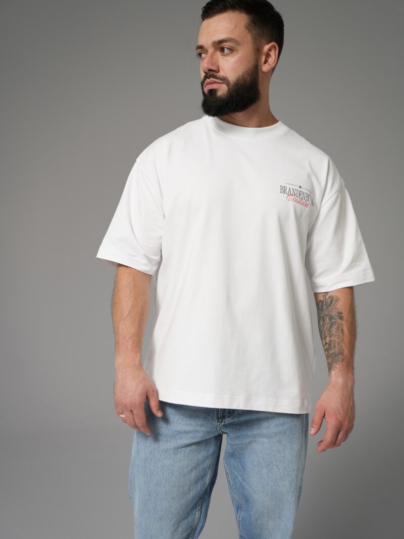 T-SHIRT MĘSKI BG SOHO | BIAŁY