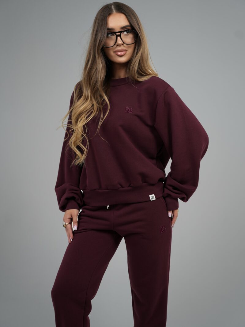BLUZA DAMSKA BG CORE | BORDO
