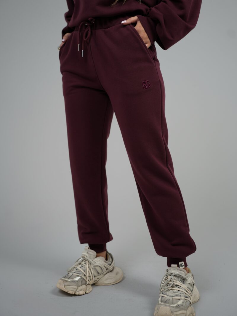 SPODNIE DAMSKIE BG MOTION | BORDO