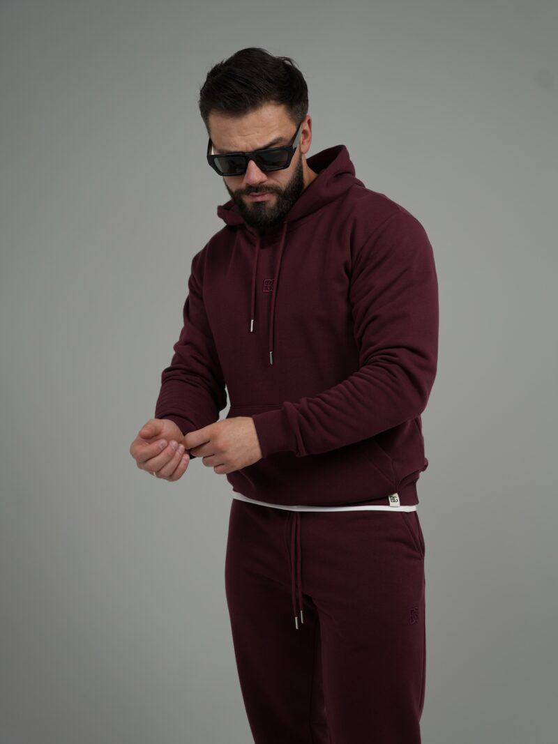 BLUZA MĘSKA BG LAYER | BORDO
