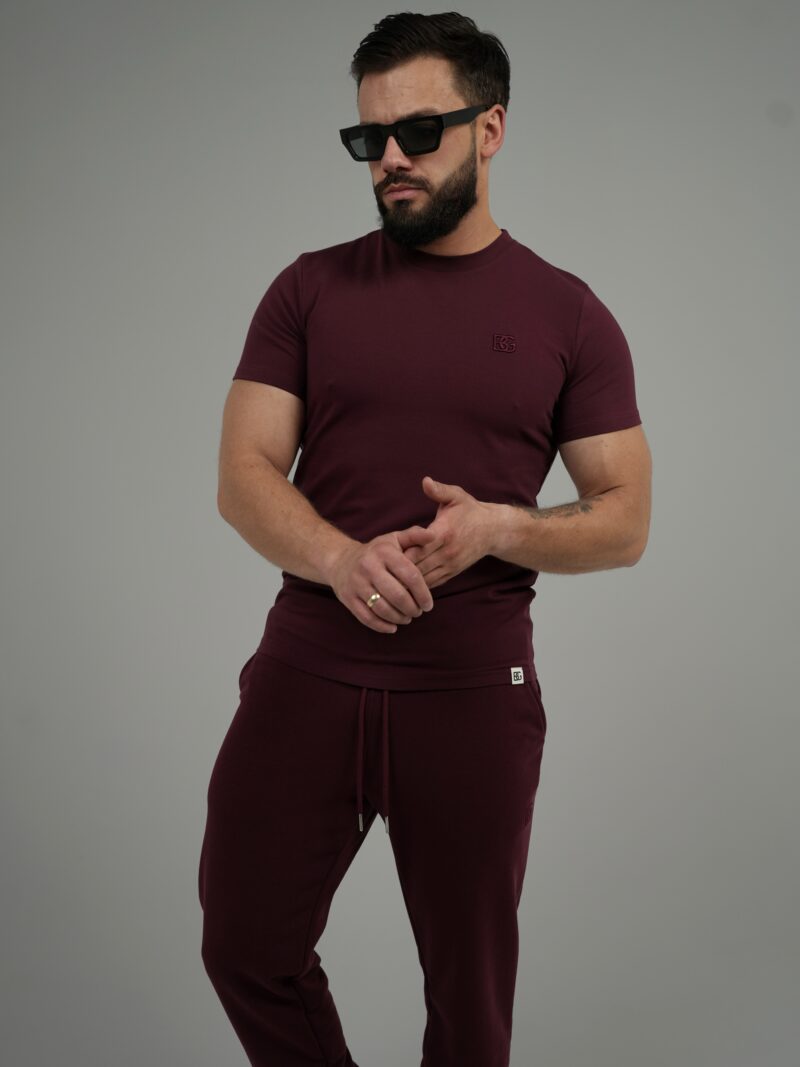 T-SHIRT MĘSKI BG FORM | BORDO