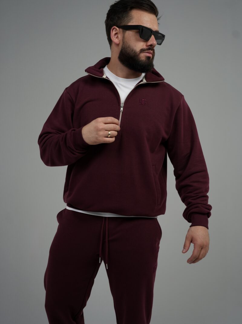 BLUZA MĘSKA BG SHIFT | BORDO