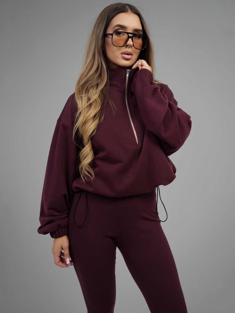BLUZA DAMSKA BG PIVOT | BORDO