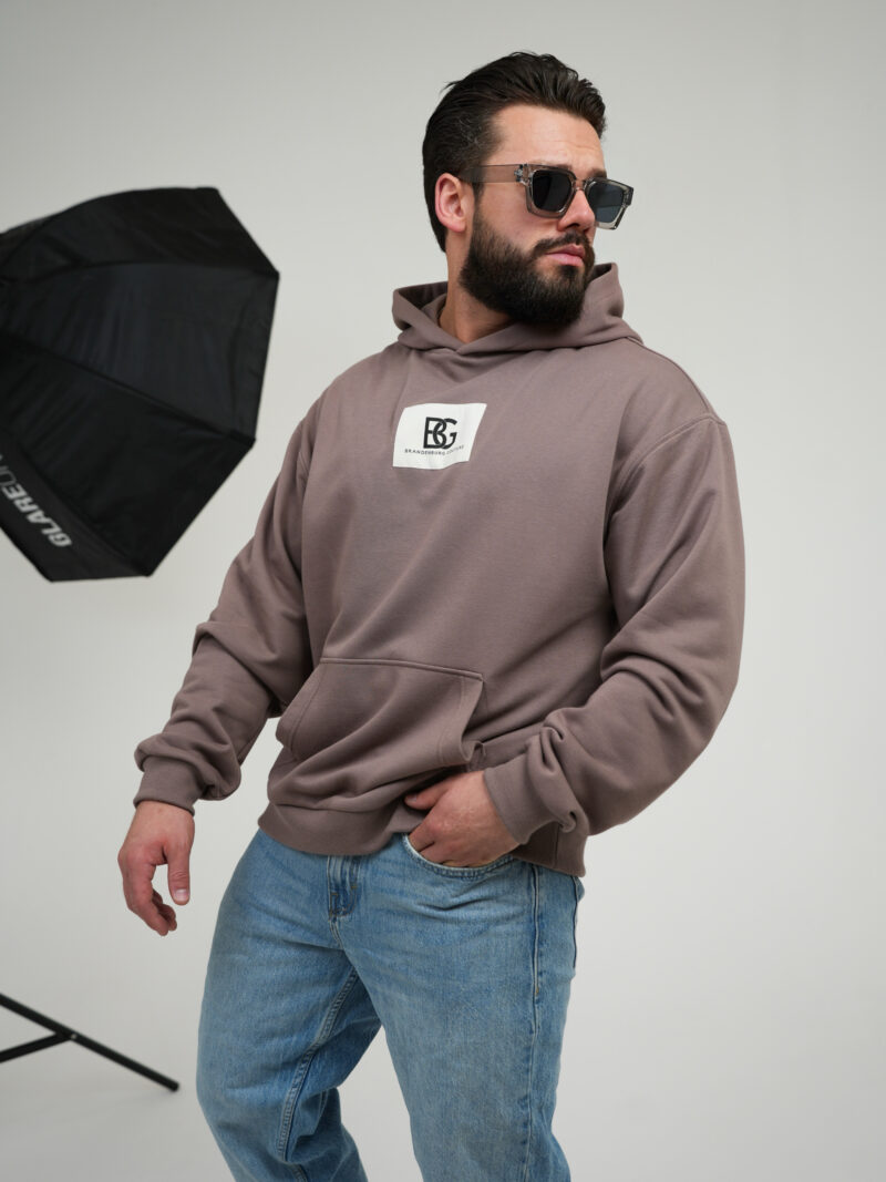 BLUZA MĘSKA BG TOGETHER | CIEMNY BEŻ