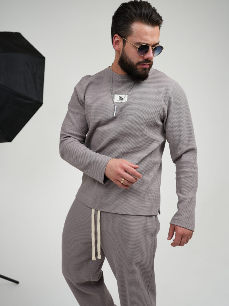 T-SHIRT LONGSLEEVE MĘSKI BG TEXTURE | FANGO