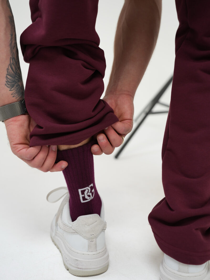 SKARPETY BG STEP | BORDO